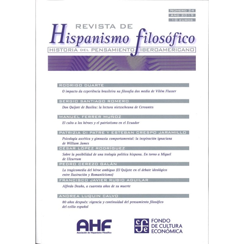 Revista de Hispanismo Filosófico, nº24 